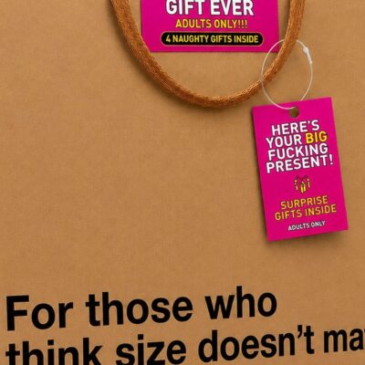 brown adult gift bag The Dirtiest Gift Ever Big Present by Wood Rocket