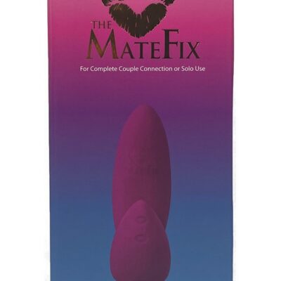 Purple body-safe silicone couples vibrator with wireless remote by Perfect Dimensions Llc