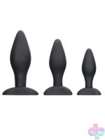 The One Anal Plug Set – Black Silicone 3-Piece Kit - Image 2