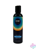 The One Organic Water-Based Lubricant 4 oz bottle in black by The One