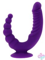 The Rider Double-Ended Vibrating Toy in Purple - Image 2
