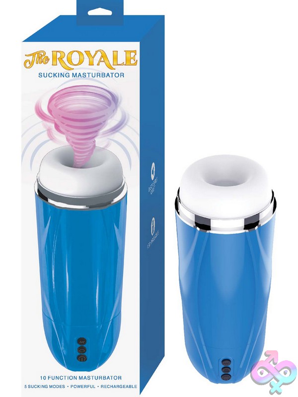 Discreet-Toys-The-Royale-Sucking-Masturbator-Blue-Nu-Nw3272 Royale Sucking Masturbator In Blue With Abs Plastic Shell And Textured Tpe Tunnel By Nasstoys