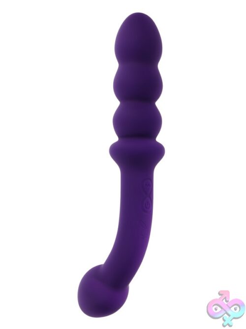 The Seeker Double-Ended Vibrating Wand – Purple - Image 2