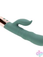 The Shimmy Thrusting Rabbit Vibrator in Green - Image 3