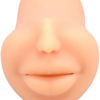 mouth masturbator suction The Super Sucker Cum Guzzler Male Mouth Ultraskyn Masturbator Vanilla by Doc Johnson