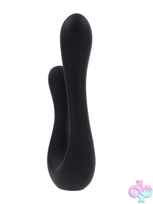 The Swan Dual-Shaft Rabbit Vibrator – Black - Image 2