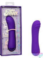 Thicc Chubby Buddy textured purple silicone G-spot vibrator by California Exotic Novelties