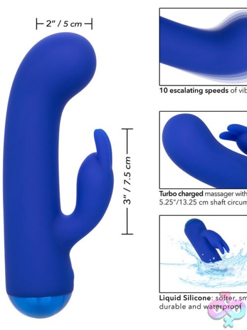Thicc Chubby Bunny Dual Motor Rabbit Vibrator – Blue - Image 3