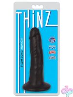 Slim 6 inch midnight black realistic dong with suction-cup base by Curve Novelties