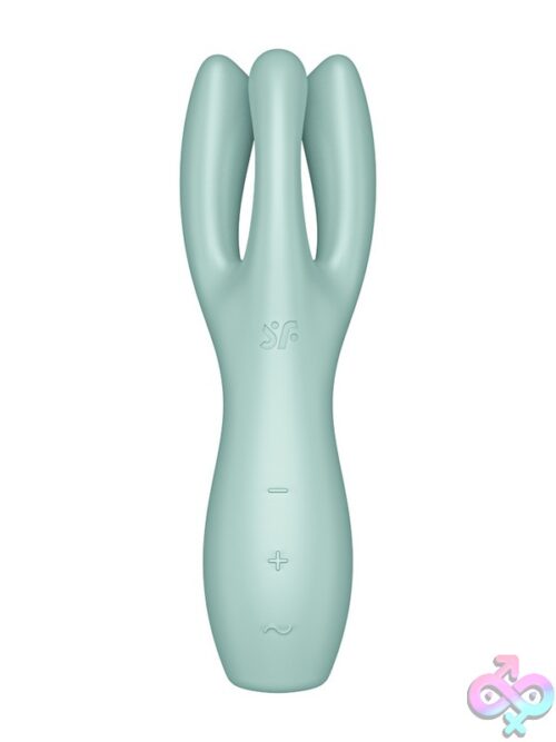 Threesome 3 Lay-On Vibrator – Mint Green - Image 3