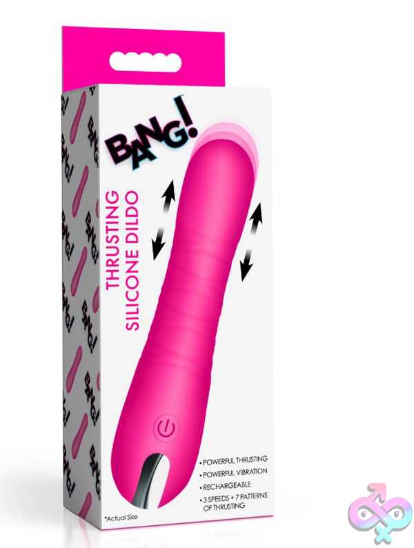 Discreet-Toys-Thrusting-Silicone-Dildo-Pink-Bng-Ah784-Pi Thrusting Silicone Dildo - Pink - Image 1