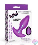 Thrusting and Vibrating Silicone Butt Plug - Image 5