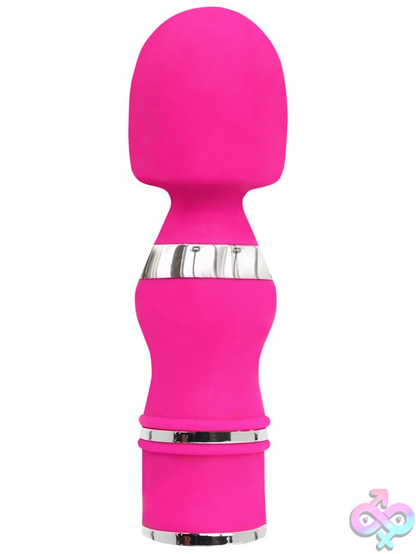 Discreet-Toys-Thunder-Wand-Style-Magenta-Nu-Tr-026M Compact Pink Thunder Wand Mini Vibrator With Flexible Head And Clitoral Stimulator By Xcitme