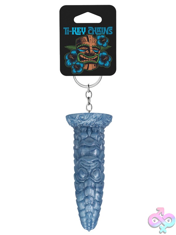 Discreet-Toys-Ti-Key-Chains-Wai-Lealea-Water-Idol-Ocean-Blue-Nu-Dj1000-80Cd Ocean Blue Silicone Polynesian Tiki Idol Keychain By Doc Johnson