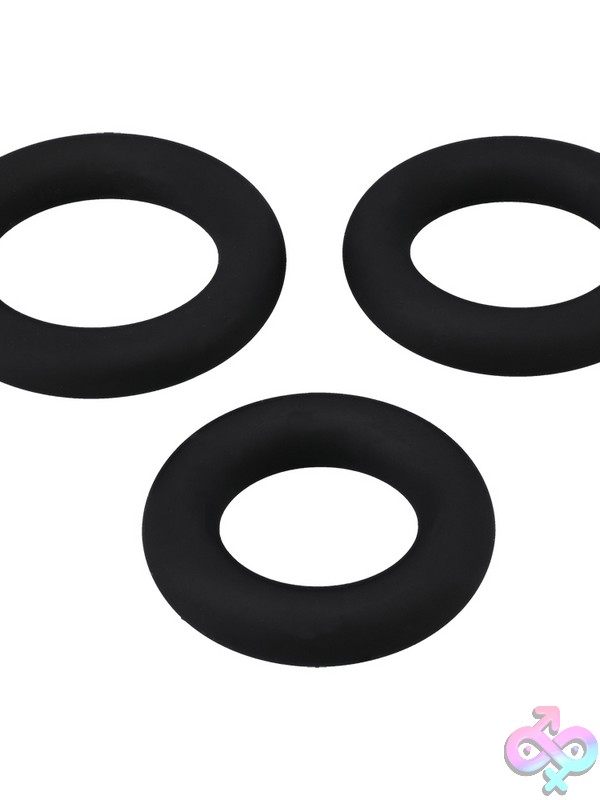 Discreet-Toys-Titanmen-Cushioned-C-Ring-3Pc-Silicone-Set-Black-Nu-Dj3503-10Cd Black Cushioned C-Ring Set Titanmen 3Pc Silicone Set By Doc Johnson
