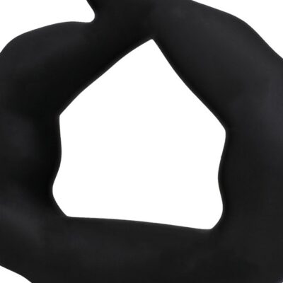 black 32mm silicone cock ring Titanmen Muscle Bound by Doc Johnson