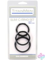 Titanmen Slim C-Ring 3pc Silicone Set Black - Image 2