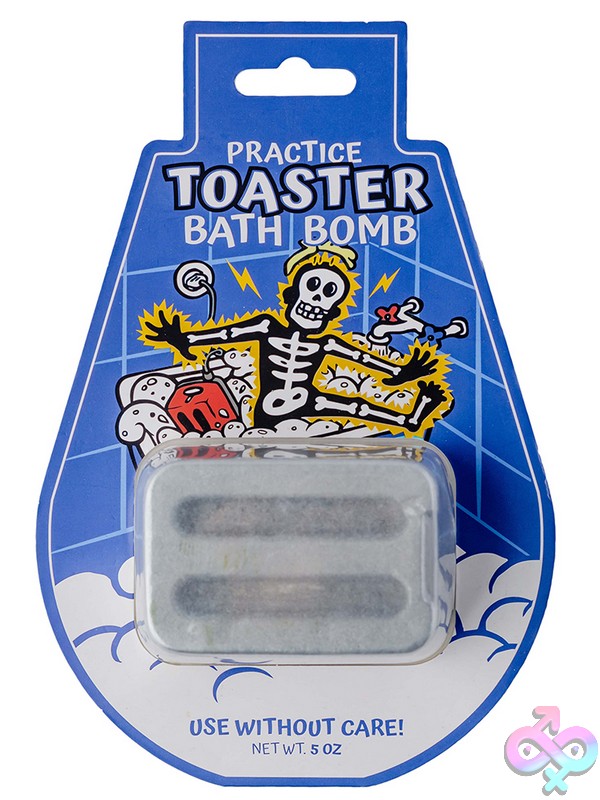 Discreet-Toys-Toaster-Bath-Bomb-Nu-Bom-001 Blue Toaster-Shaped Fizzing Bath Bomb By Wood Rocket
