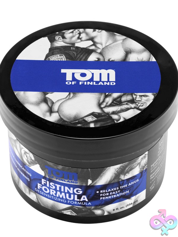 Discreet-Toys-Tom-Of-Finland-Fisting-Formula-8-Oz-Nu-Xr-Tf4807 Tom Of Finland Fisting Formula 8 Oz Oil-Based Numbing Anal Cream In Black Jar By Xr - Tom Of Finland