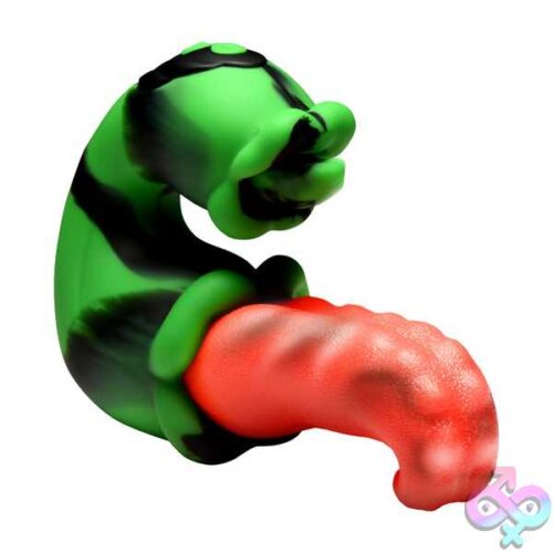 Tongue Lasher Silicone Vibrator - Green - Image 2