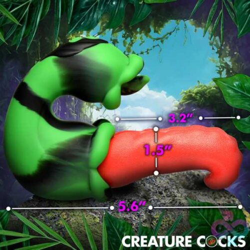 Tongue Lasher Silicone Vibrator - Green - Image 3