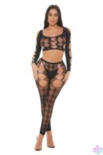 Tongue Twisted Crop Top and Leggings