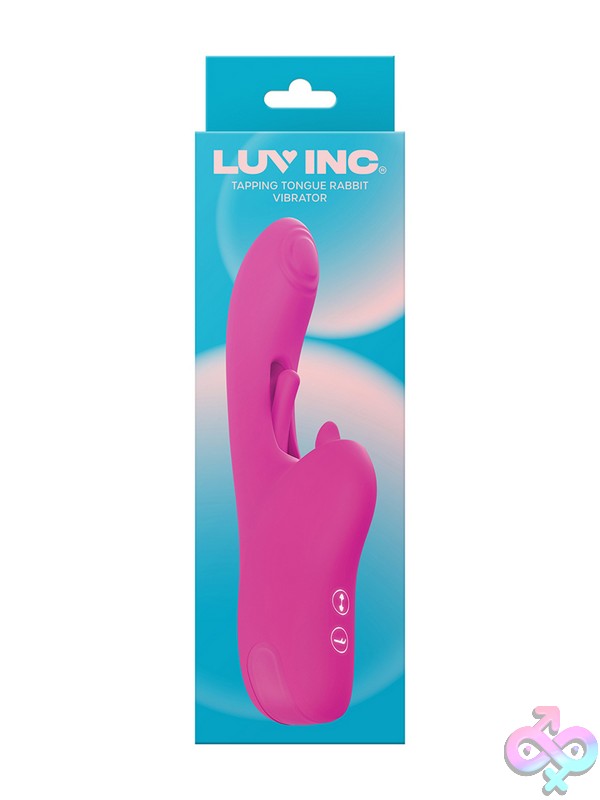 Discreet-Toys-Tr46-Tapping-Tongue-Rabbit-Vibrator-Pink-Nu-Ll-7234-01 Pink Tapping Tongue Rabbit Vibrator In Premium Silicone By Luv Inc