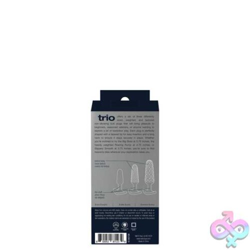 Trio Non-Vibrating Butt Plug Set - Blue - Image 5