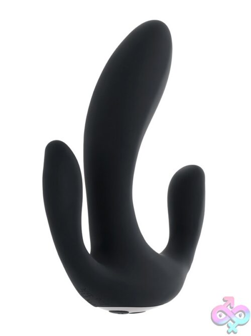 Triple Threat Multi-Play Rabbit Vibrator In Black By Playboy Pleasure - Image 2