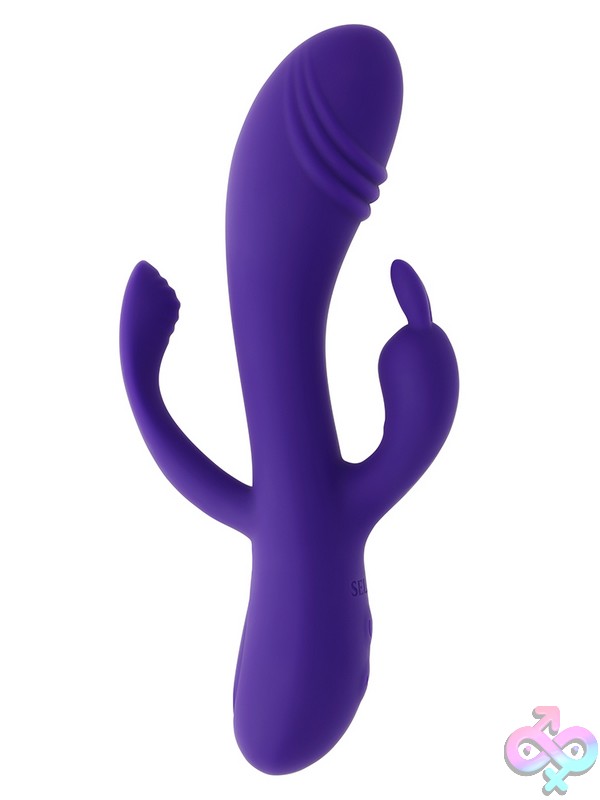 Discreet-Toys-Triple-Tickle-Nu-Sl-Rs-7845-2 3-Point Vibrator Rabbit Triple Tickle By Selopa In Purple Silicone