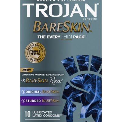 Trojan BareSkin Everything 10-count variety pack of ultra-thin latex condoms by Paradise Marketing