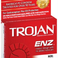 Trojan Condoms Sex Toys - Trojan Enz Non-Lubricated Condoms - 3 Pack
