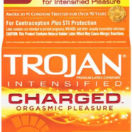 Trojan Condoms Sex Toys - Trojan Intensified Charged Orgasmic Pleasure Condoms - 3 Pack