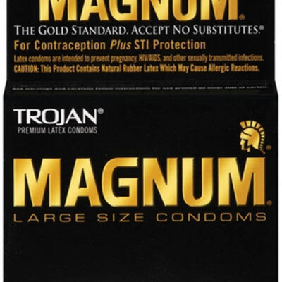 Trojan Magnum 3 Pack large size lubricated condoms by Trojan Condoms