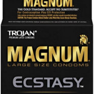 Trojan Condoms Sex Toys - Trojan Magnum Ecstasy - 3 Pack