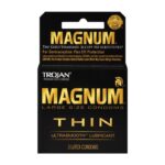 Trojan Magnum Thin large size lubricated condoms by Paradise Marketing