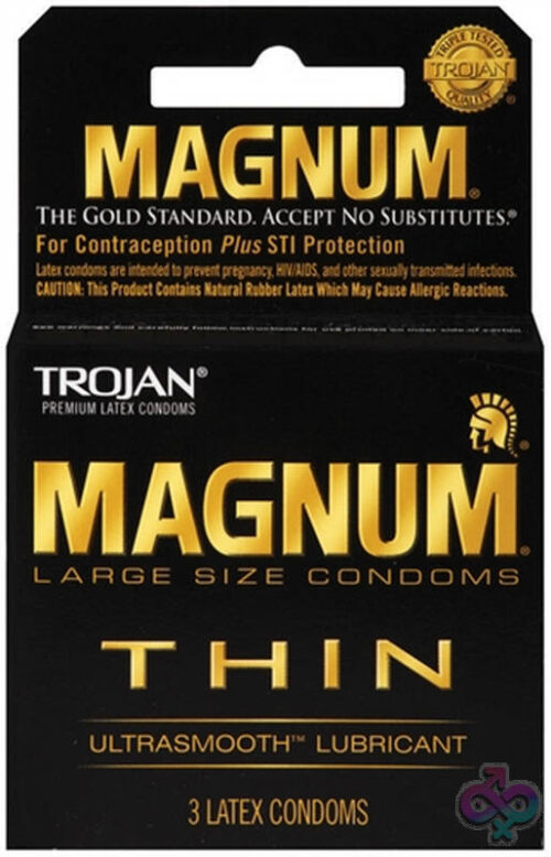 Trojan Condoms Sex Toys - Trojan Magnum Thin - 3 Pack