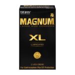 Trojan Magnum XL 12 Pack condoms by Trojan Condoms — large size lubricated latex condoms