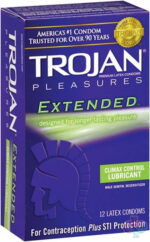 Trojan Condoms Sex Toys - Trojan Pleasures Extended Pleasure - 12 Pack