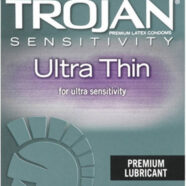 Trojan Condoms Sex Toys - Trojan Sensitivity Ultra Thin Lubricated  Condoms - 12 Pack