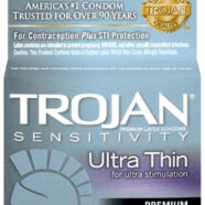 Trojan Condoms Sex Toys - Trojan Sensitivity Ultra Thin Lubricated Condoms - 3 Pack