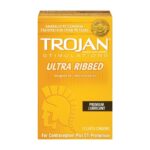 Trojan Stimulations Ulta Ribbed 12 Pack condoms by Trojan Condoms