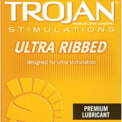 Trojan Stimulations Ulta Ribbed 12 Pack condoms by Trojan Condoms