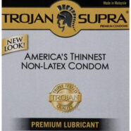 Trojan Condoms Sex Toys - Trojan Supra Bareskin Non-Latex - 6 Pack