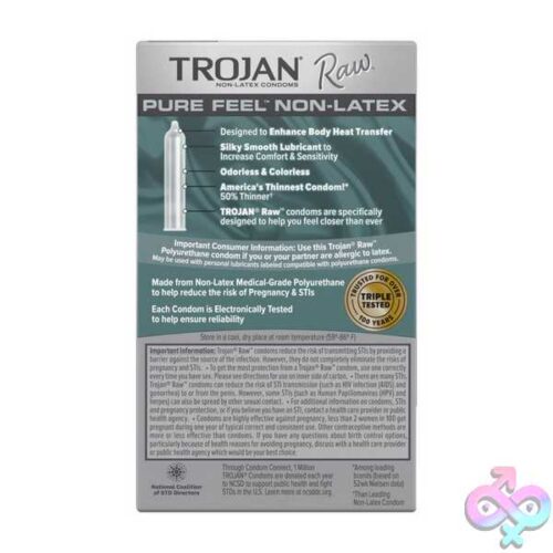 Trojan Raw Non-Latex 10 Pack - Image 4