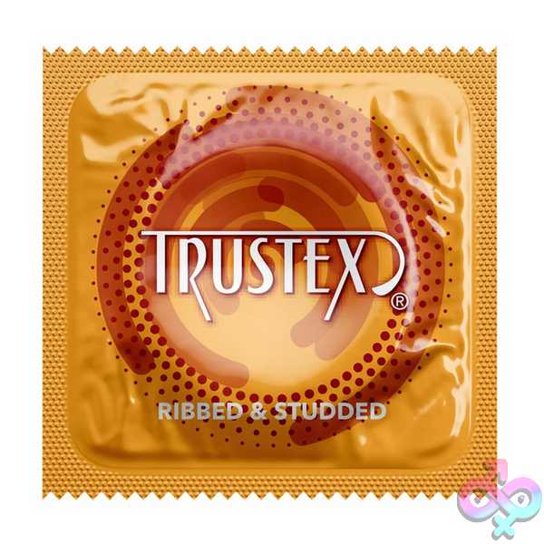 Discreet-Toys-Trustex-Ribbed-And-Studded-1000-Piece-Case-Ls8835C Trustex Ribbed And Studded - 1000 Piece Case - Image 1