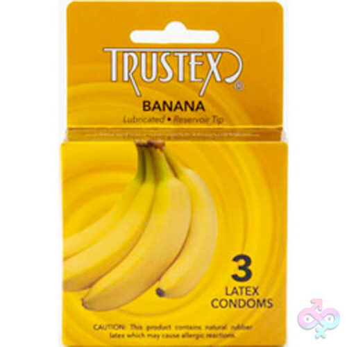 Trustex Sex Toys - Trustex Flavored Lubricated Condoms - 3 Pack - Banana