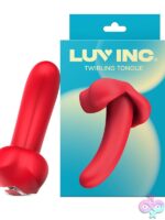 Twirling Tongue clitoral stimulator in red silicone by Luv Inc