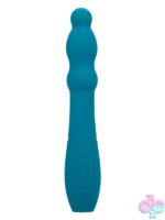 Turbo Glide Ripple Silicone Vibrating Massager – Blue - Image 2