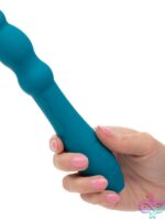Turbo Glide Ripple Silicone Vibrating Massager – Blue - Image 3